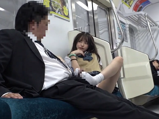 松本いちか　誰もいない終電に乗った疲れたサラリーマンが向かいに座った小悪魔JKにパンツを見せられ興奮しちゃったところを襲われちゃう女性優位な痴女エッチ JavyNow女性専用無料エロ動画