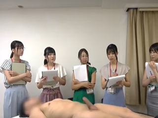 佐藤しお/前田美波/和楽ゆうか/天宮奈月/家入ゆり/愛瀬有唯/木戸知尋　AV制作会社に勤めるかわいいOLさんたちが新しい商品開発のために全裸の男性の体を弄り回し乳首実験やペニスの観察をしちゃう研修エッチ　結菜さき/美島由紀/菜月ひかる/葉月ひな/雨夏そよ/音羽美鈴/黒木逢夢 裏アゲサゲ女の子のための無料H動画