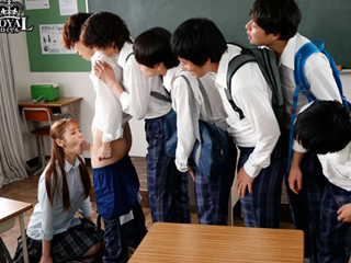 ラビットけんと/渋谷優太/天音ミシェル　男ばかりの学校に転校してきた天使のような美少女が実はかなりの変態で同級生に朝からフェラして乱交しちゃう女性優位な痴女エッチ 裏アゲサゲ女の子の為のエロ動画